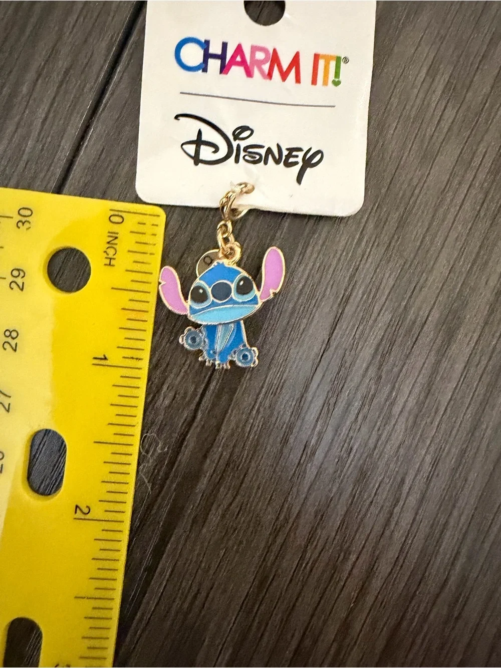 Disney Gold Stitch Dangle Charm